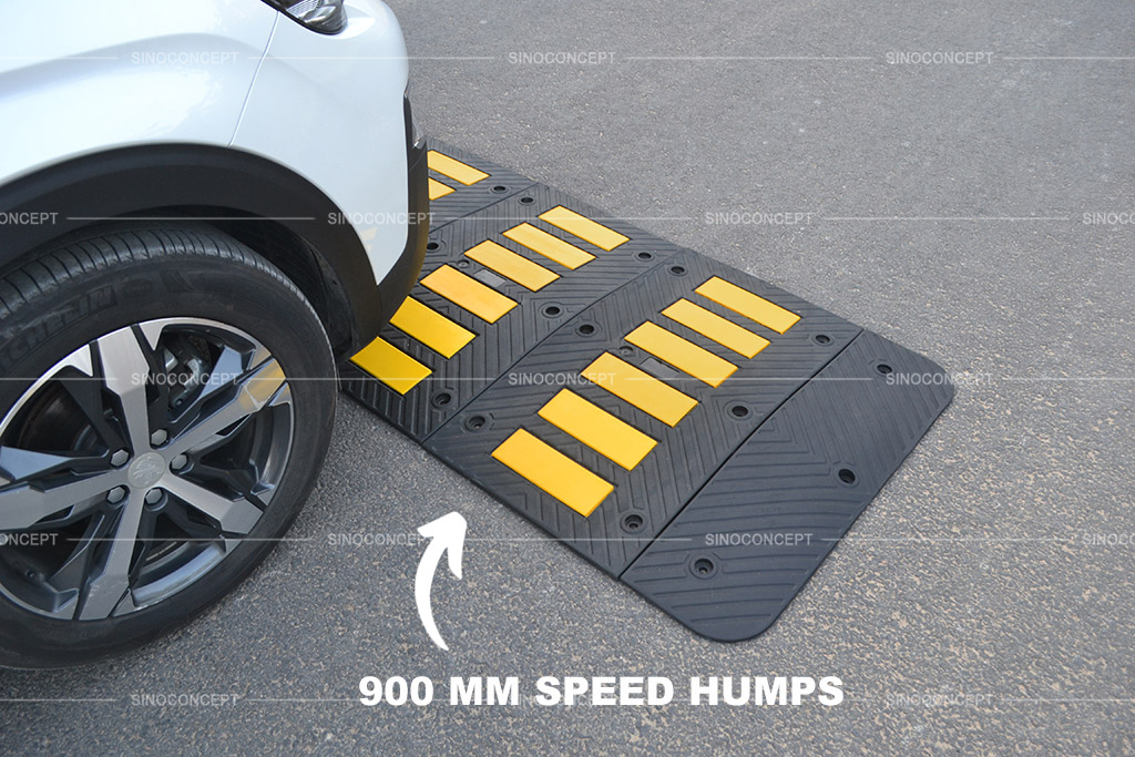 A 900mm speed hump produced by Sinoconcept.