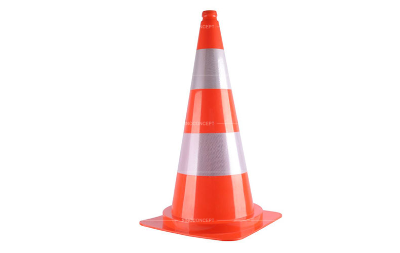 750mm size orange street cone also called traffic warning cone made of PVC material as a traffic safety device