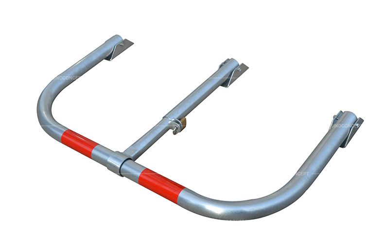 Steel parking space lock barrier also called car parking locks made of steel used as parking lot security equipment