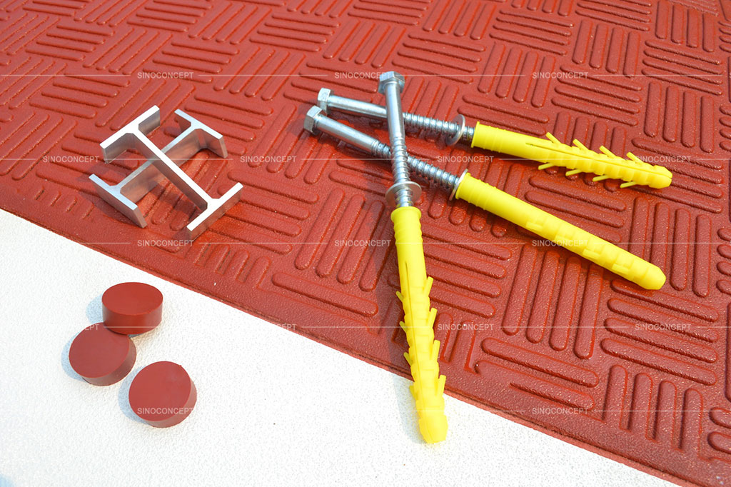 1-speed-cushion-installation-accessories Some kinds of accessories used for speed cushion installation