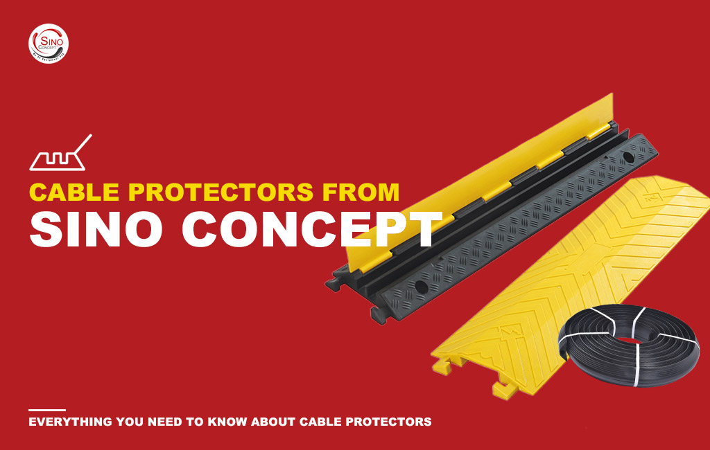 Sino Concept cable protectors include floor cable cover, PU drop over cable protector and regular cable ramps