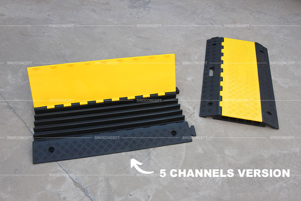 Rubber cable protectors with 5 channels made by Sino Concept