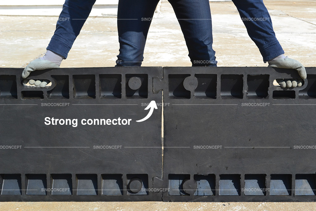 Strong connectors designed to connect multiple rubber cable protectors