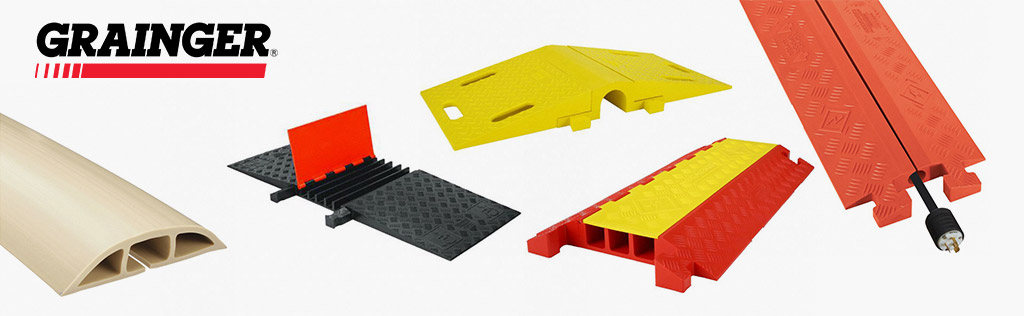 Various types of cable ramps made by Grainger
