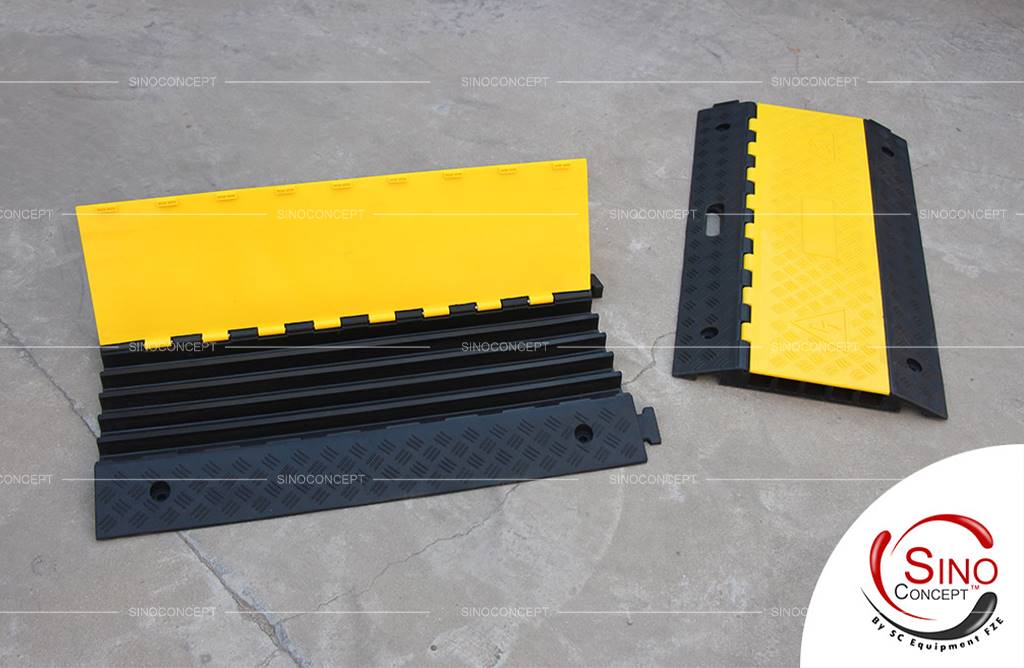 5-channel rubber cable protector to protect cables manufactured by Sino Concept.