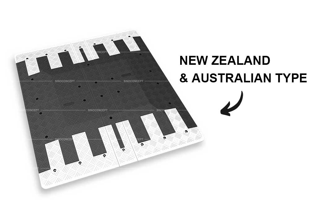 Black and white speed cushion like a piano type mainly used in Australia and New Zealand