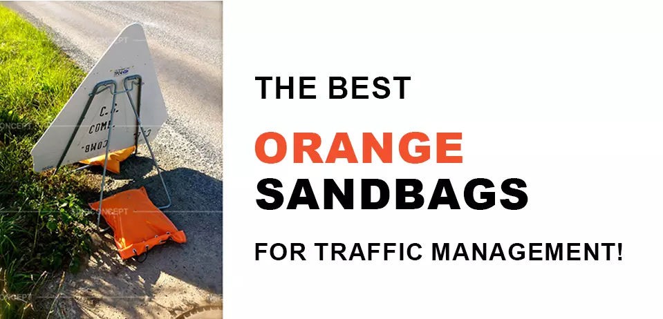 The best orange sandbags for traffic management!