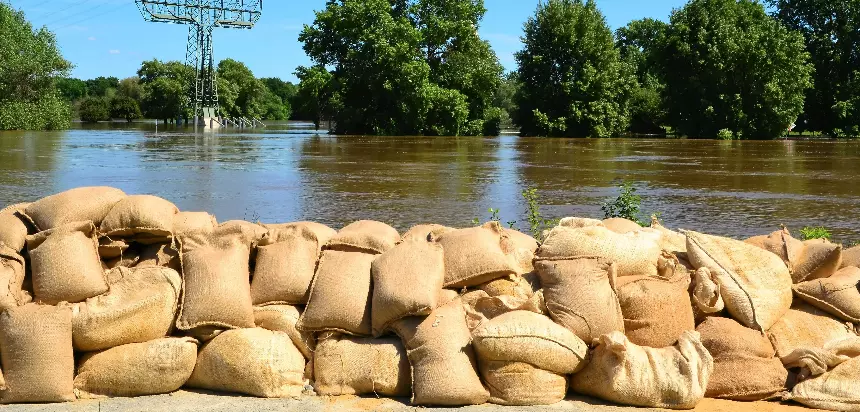 Use sandbags to protect your home from flooding
