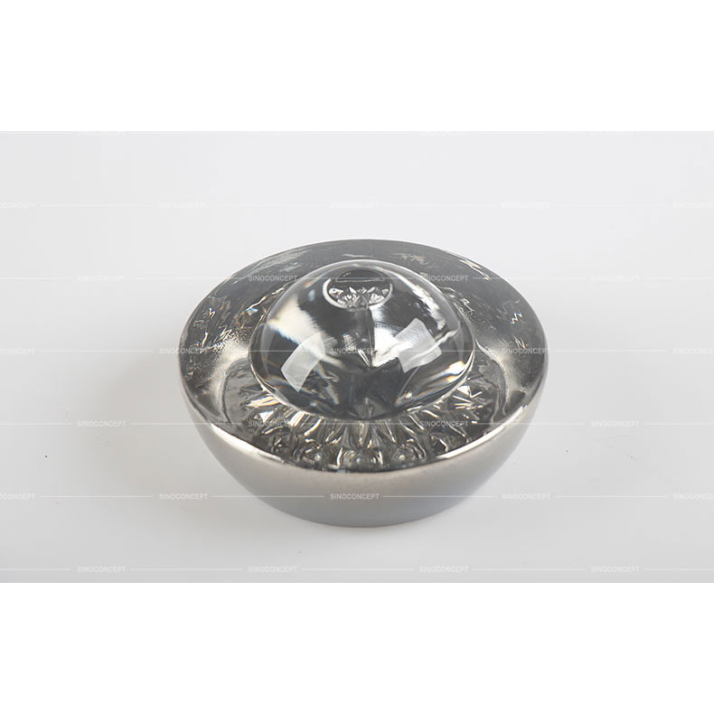 Big size glass reflective road stud also called road reflector made of glass and steel used on roads for traffic management