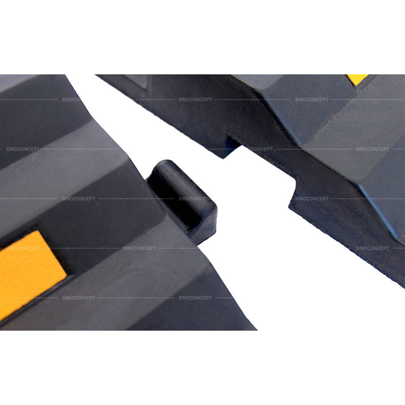 Black rubber hose protector designed with built-in connectors to prevent disconnection and make the installation easier