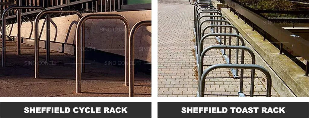 Sheffield cycle racks and Sheffield toast racks for bike parking.