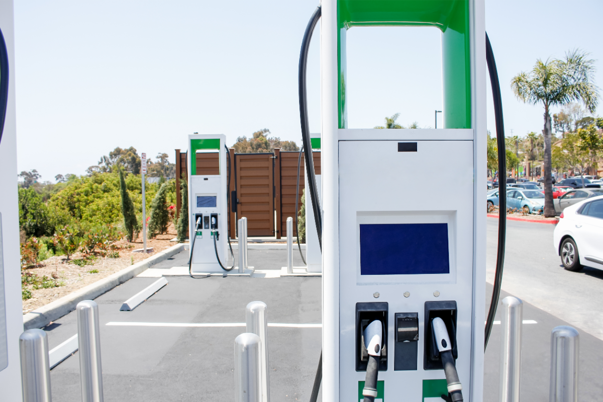 Bollards for charging station