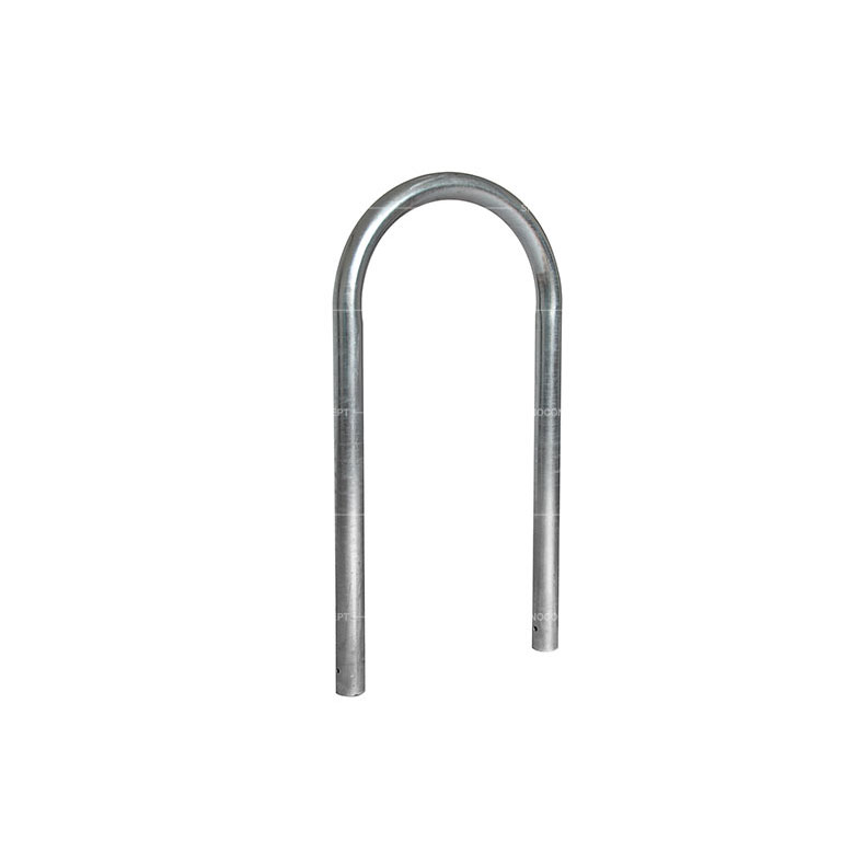 Lamp post protector hoop made from mild steel then hot dipped galvanized.