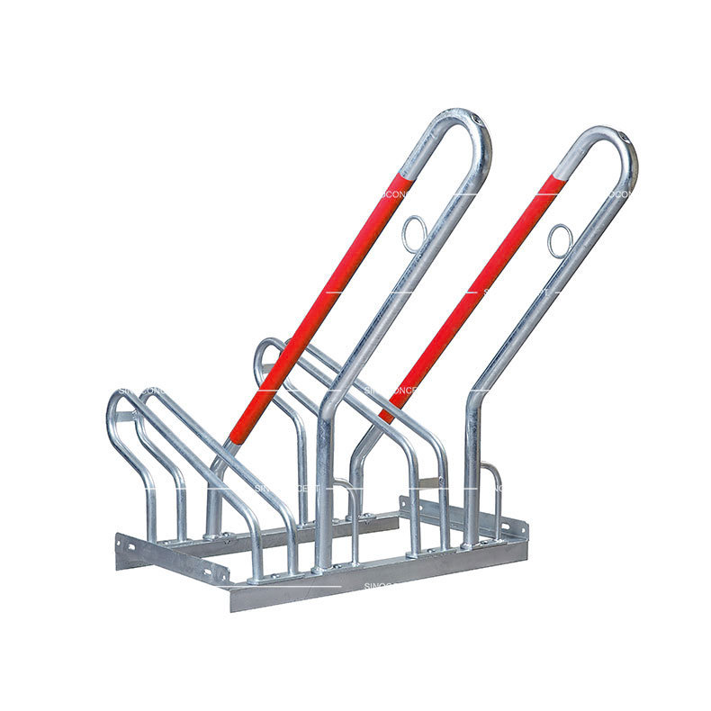 Lockable steel cycle rack also called floor bike rack 450 type made of steel for outdoor cycle parking