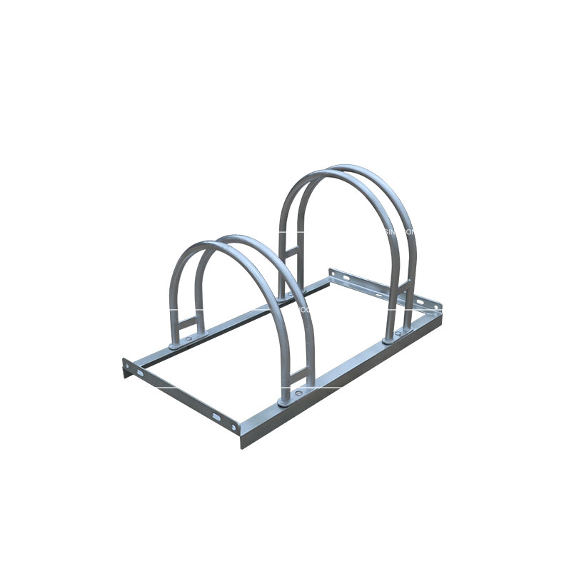 Steel bike racks also called cycle stands made with hot-dip galvanizing finishing treatment for outdoor cycle parking