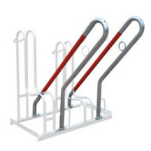 Lockable shop bike rack