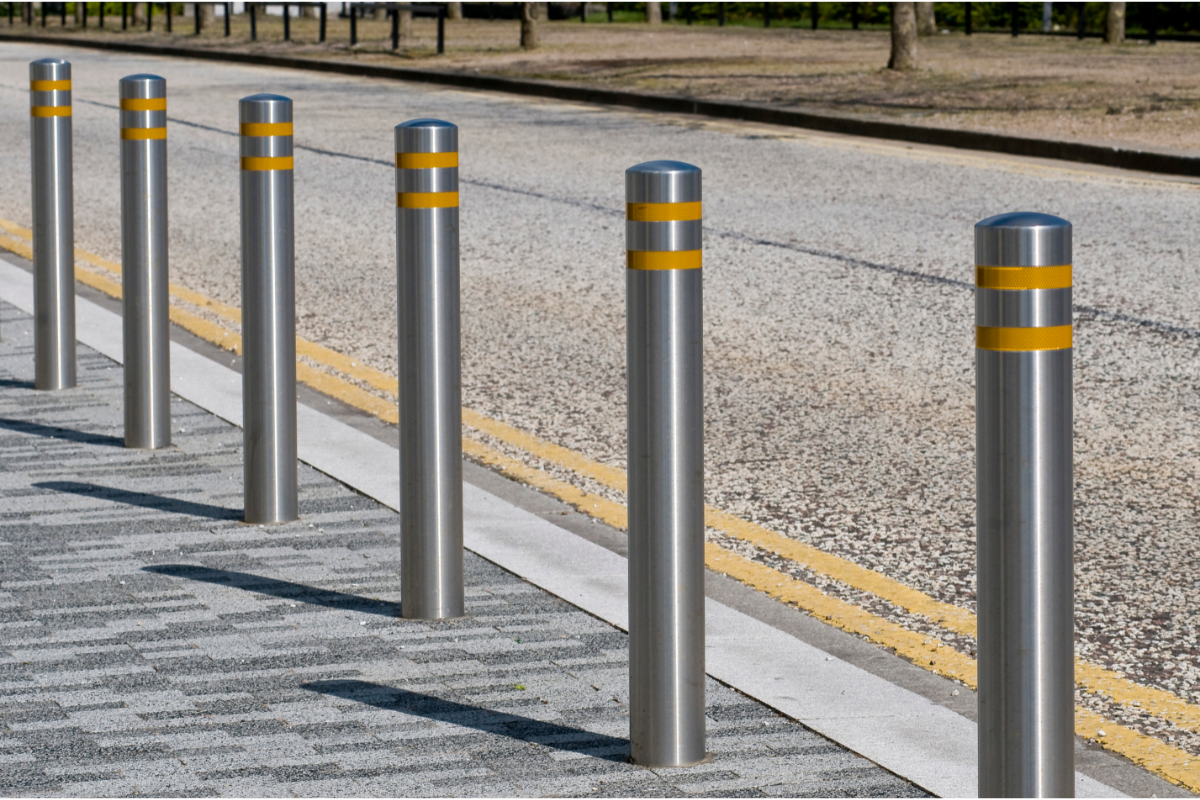 Steel bollards