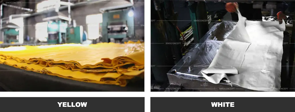 Rubber speed bump manufacturing process in our rubber factory